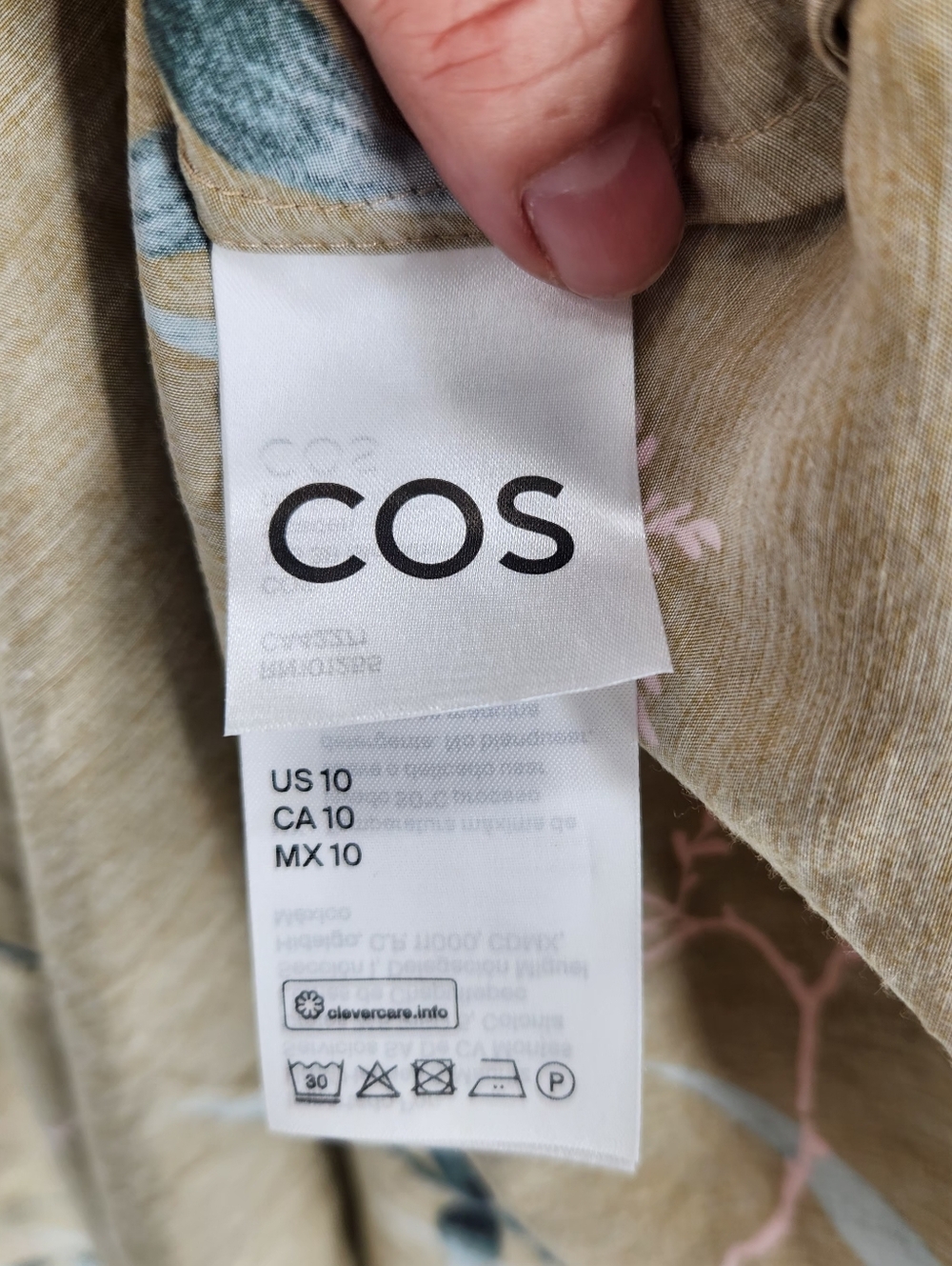 COS v neck slip maxi dress Size 10 Spring,summer Dress 100%cotton. - Picture 5 of 8